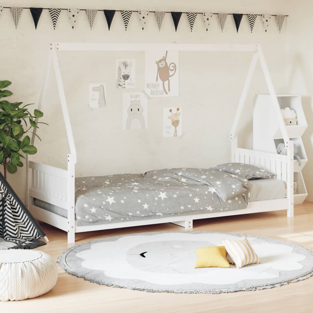 Estructura De Cama Para Niños Madera Maciza De Pino