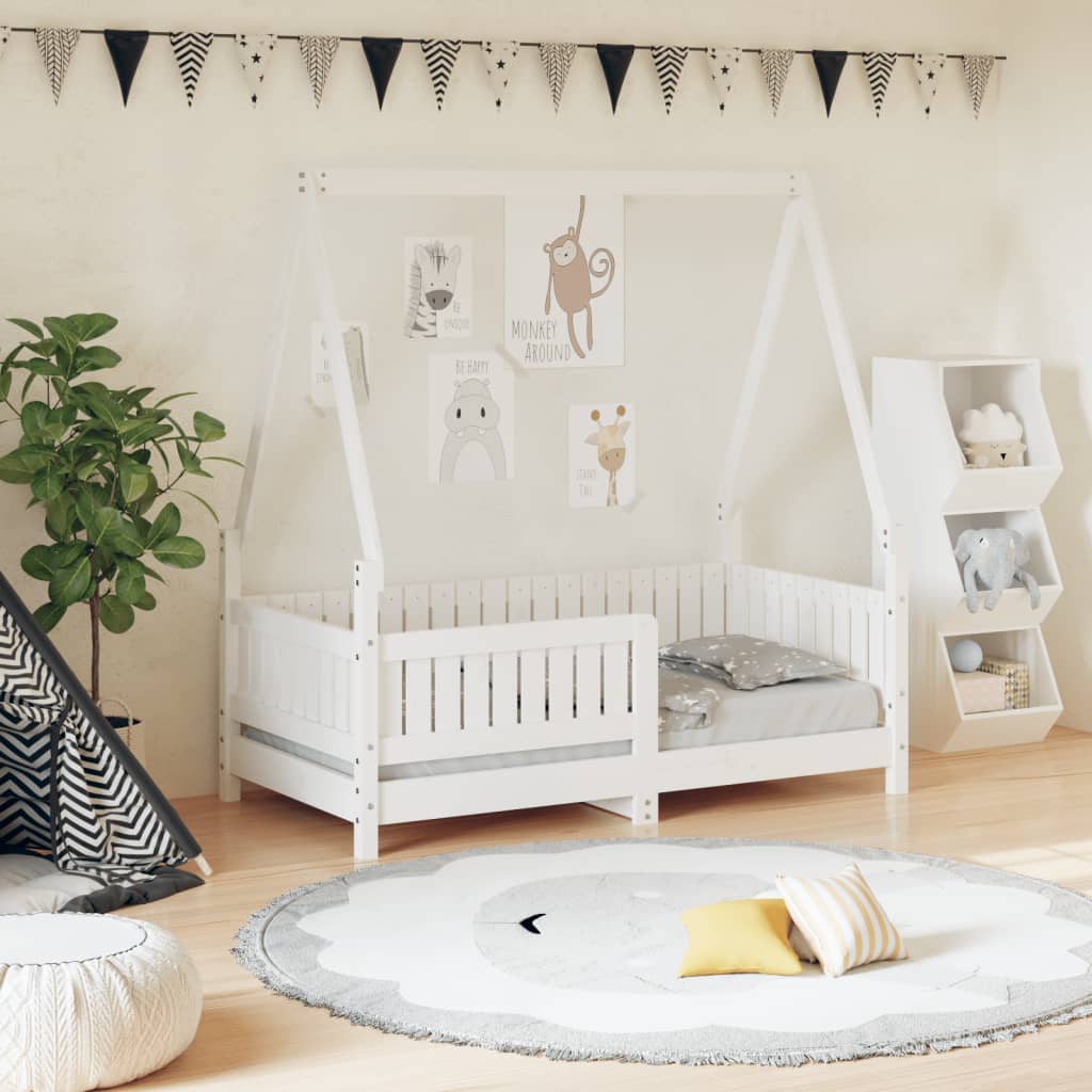 Estructura De Cama Para Niños Madera Maciza De Pino