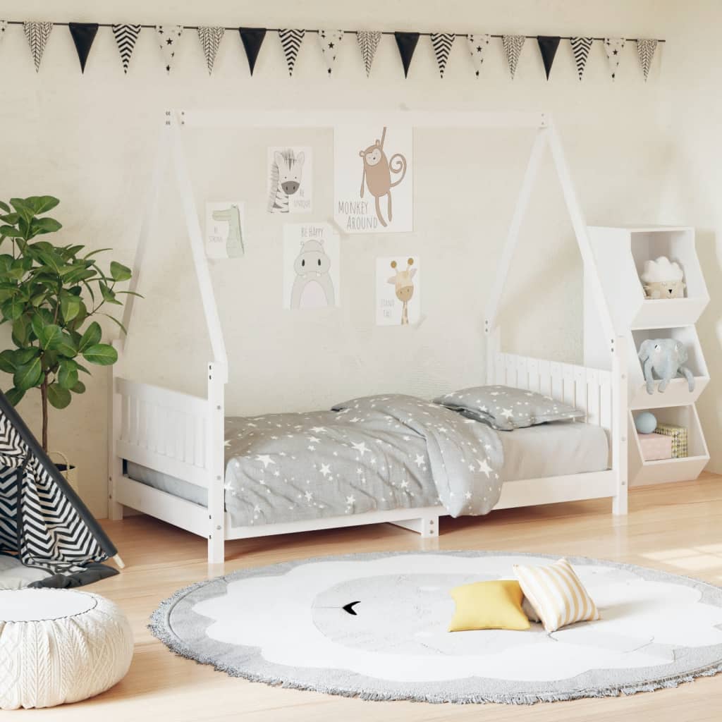 Estructura De Cama Para Niños Madera Maciza De Pino