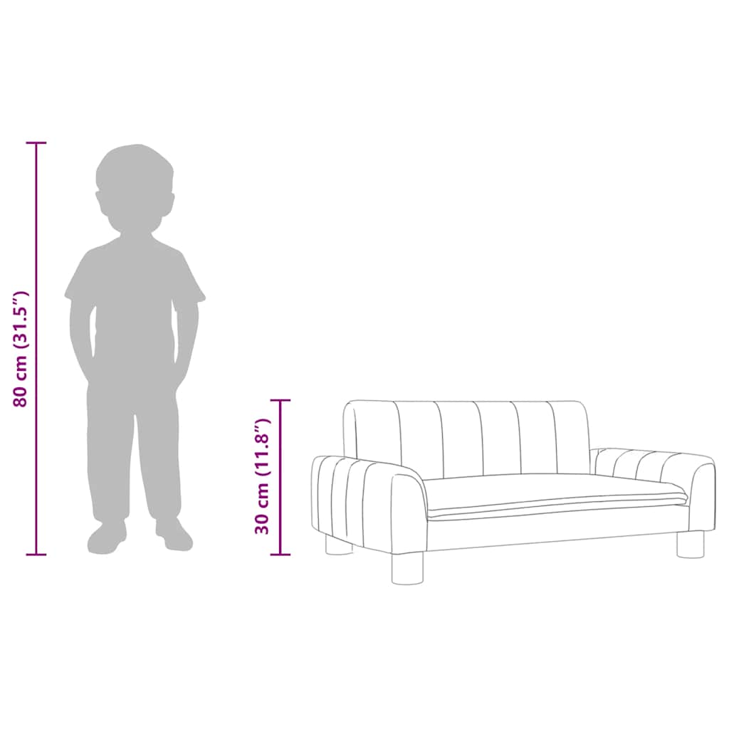 Sofá Para Niños De Cuero Sintético
