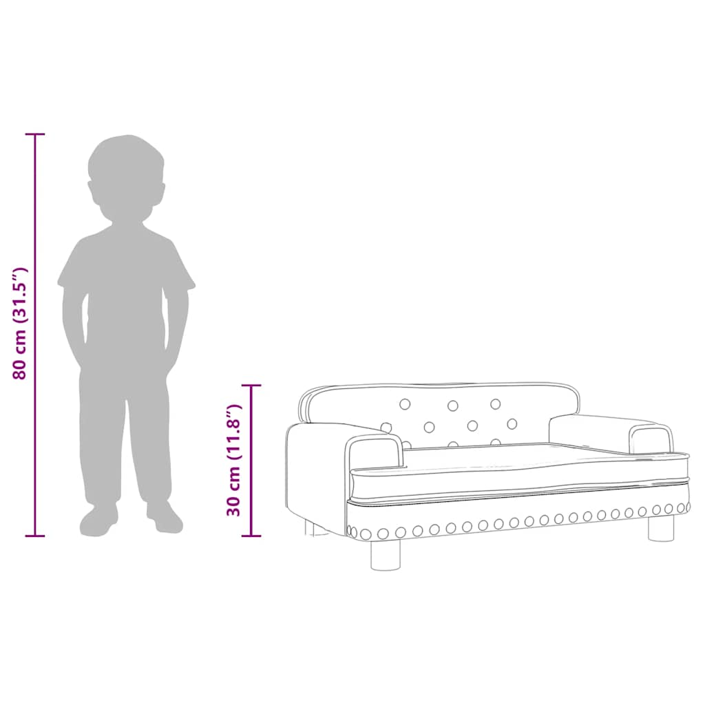 Sofá Para Niños De Cuero Sintético