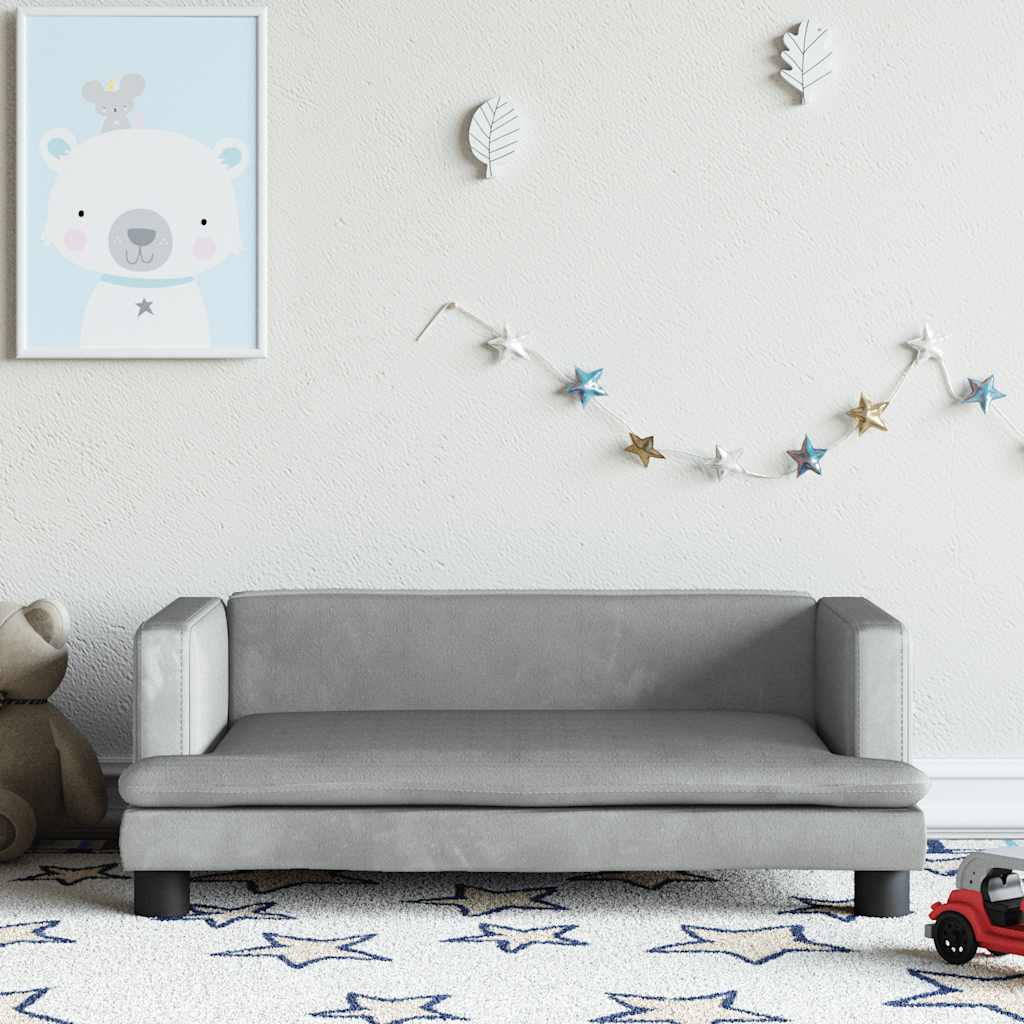 Sofá Para Niños De Terciopelo