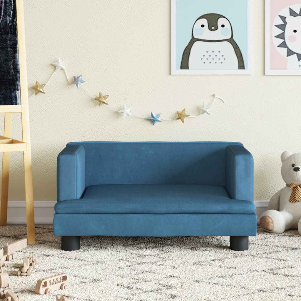 Sofá Para Niños De Terciopelo