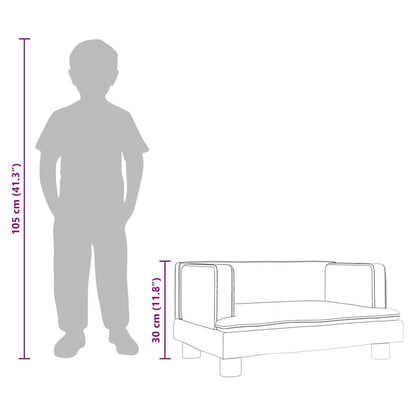 Sofá Para Niños De Terciopelo