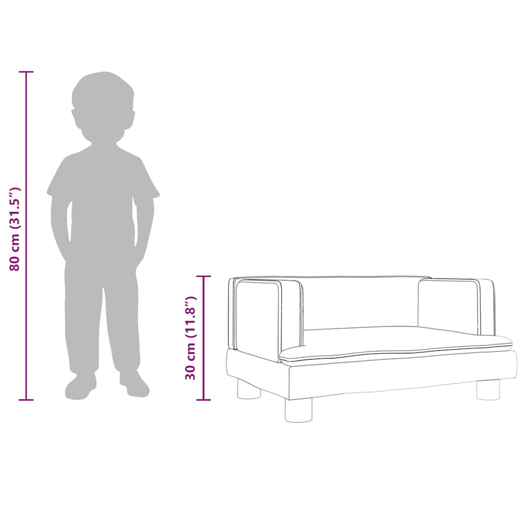 Sofá Para Niños De Cuero Sintético