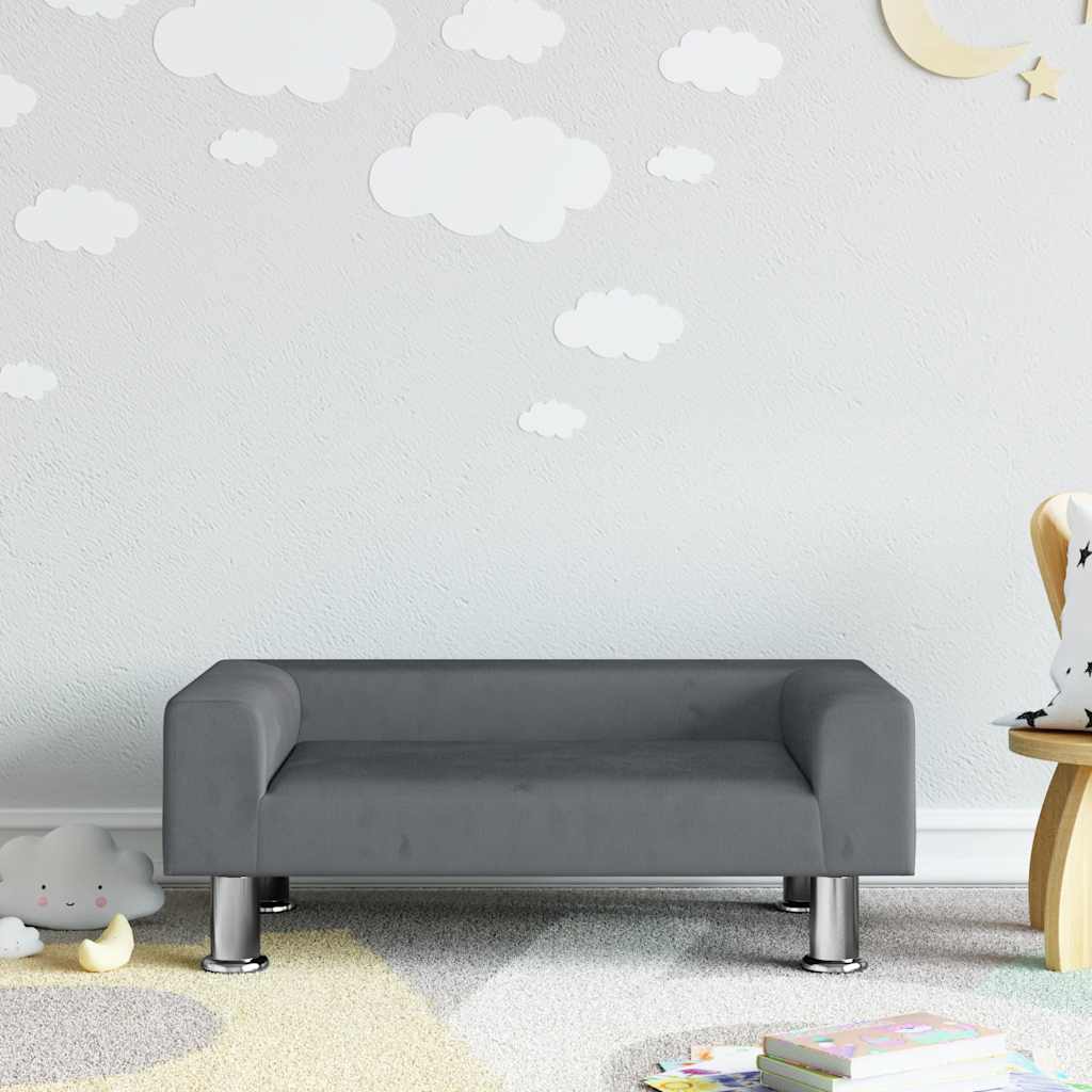 Sofá Para Niños De Terciopelo 70X45X26,5 Cm