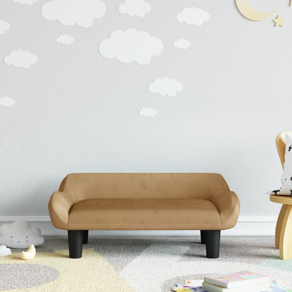 Sofá Para Niños De Terciopelo 70X40X24 Cm