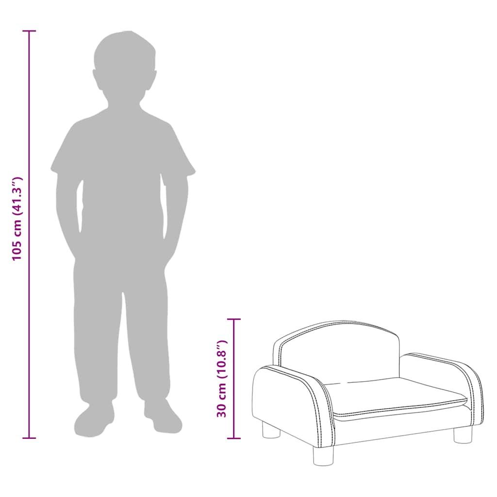 Sofá Para Niños De Cuero Sintético
