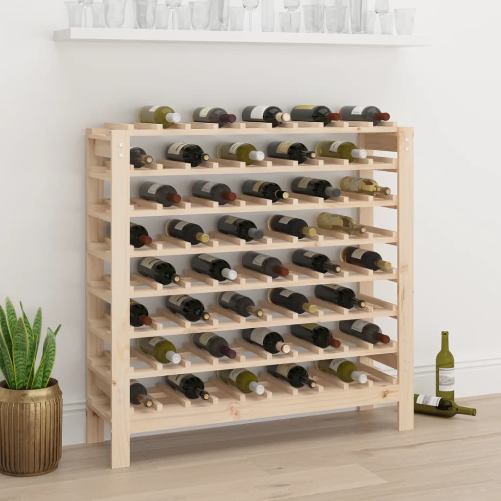 Botellero Madera Maciza De Pino 109,5X30X42 Cm