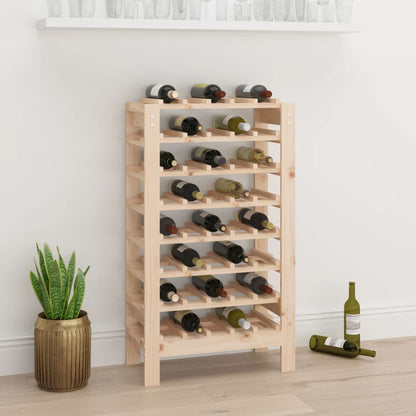 Botellero Madera Maciza De Pino 109,5X30X42 Cm