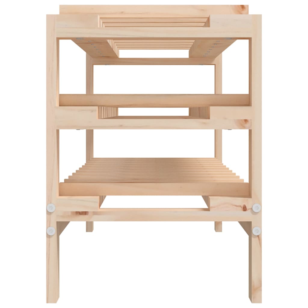 Botellero Madera Maciza De Pino 109,5X30X42 Cm