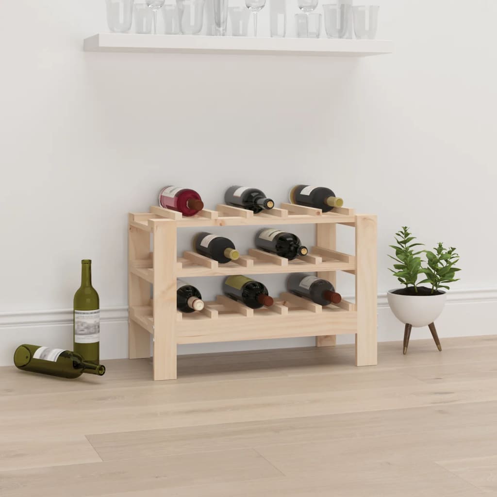 Botellero Madera Maciza De Pino 109,5X30X42 Cm
