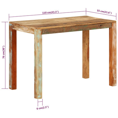 Mesa De Comedor 110X55X76 Cm