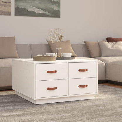 Mesa De Centro De Madera Maciza De Pino 80X80X45 Cm