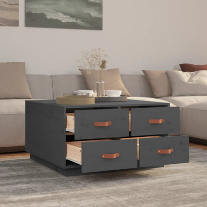 Mesa De Centro De Madera Maciza De Pino 80X80X45 Cm