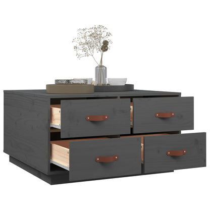 Mesa De Centro De Madera Maciza De Pino 80X80X45 Cm