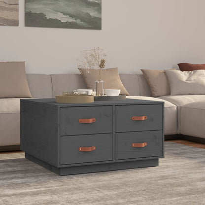 Mesa De Centro De Madera Maciza De Pino 80X80X45 Cm
