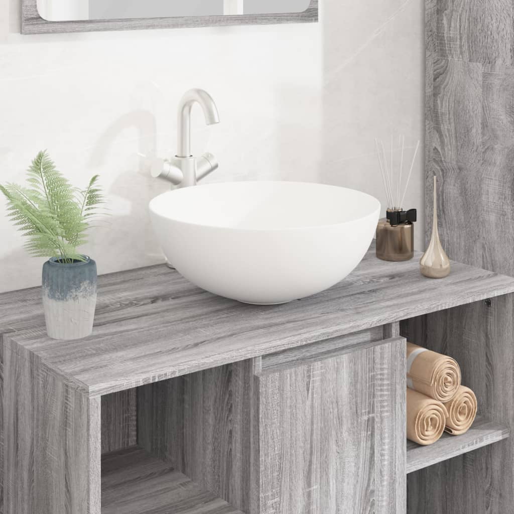 Lavabo De Cerámica Redondo