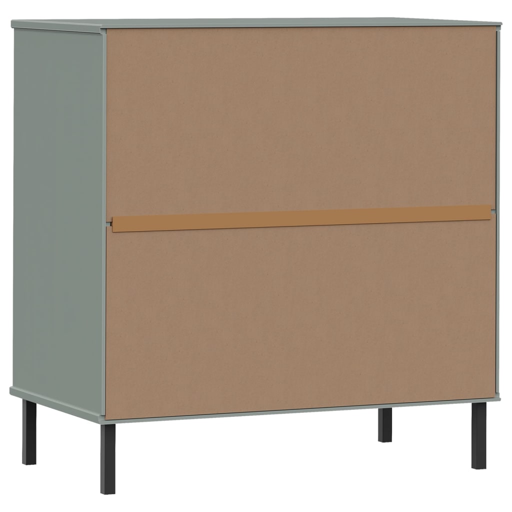 Aparador Con 3 Cajones Oslo Madera Maciza 77X40X79,5 Cm