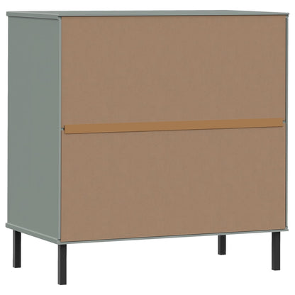 Aparador Con 3 Cajones Oslo Madera Maciza 77X40X79,5 Cm