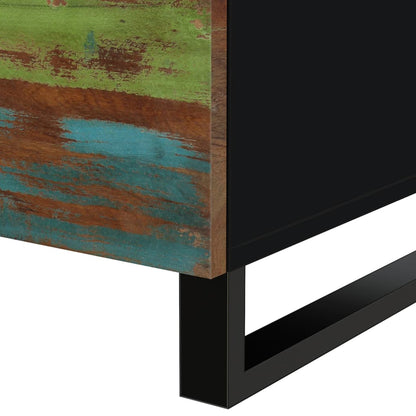 Mesa De Centro Madera Reciclada Y Contrachapada 80X50X40 Cm
