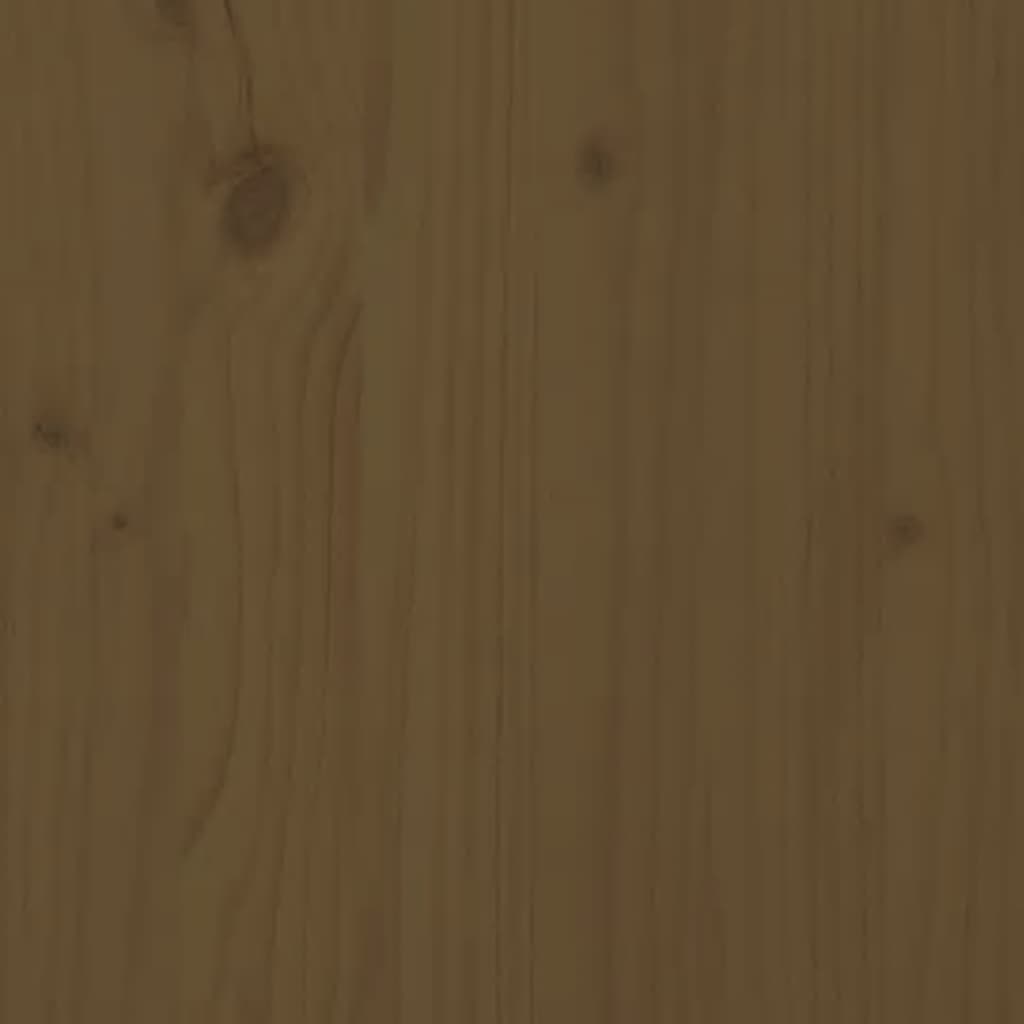 Mesa De Centro Madera Maciza De Pino 90X49X40,5 Cm