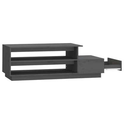 Mesa De Centro Madera Maciza De Pino 120X50X40,5 Cm