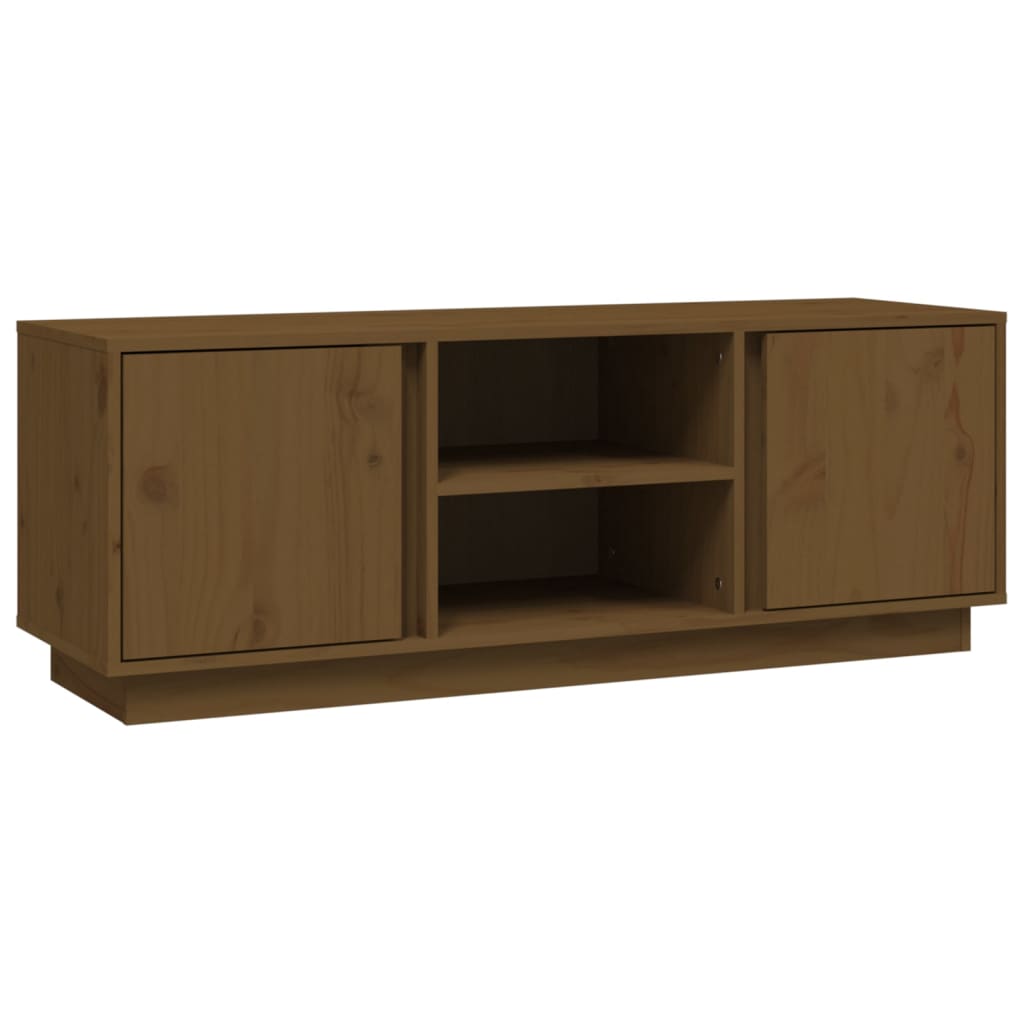 Mueble De Tv Madera Maciza De Pino 110X35X40,5 Cm