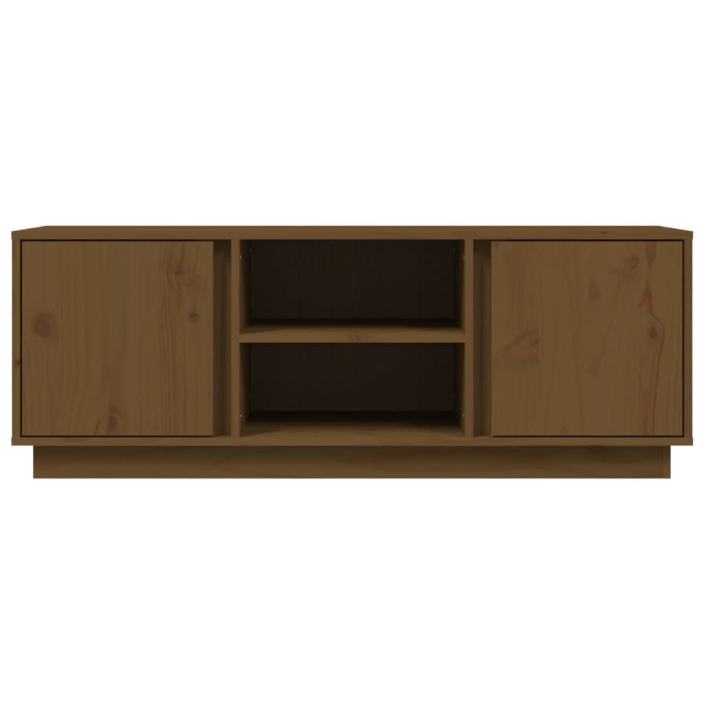 Mueble De Tv Madera Maciza De Pino 110X35X40,5 Cm