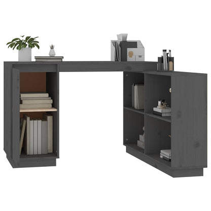 Escritorio De Madera Maciza De Pino 110X50X75 Cm