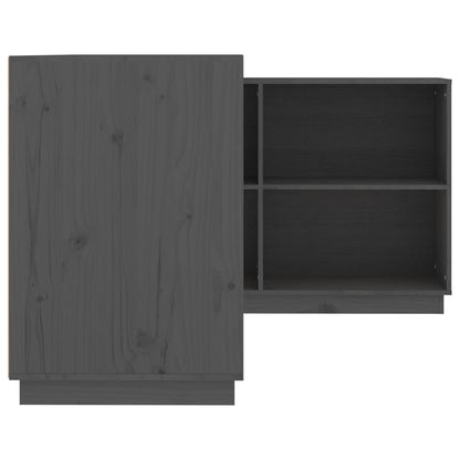 Escritorio De Madera Maciza De Pino 110X50X75 Cm