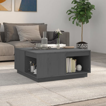 Mesa De Centro De Madera Maciza De Pino 80X81X36,5 Cm