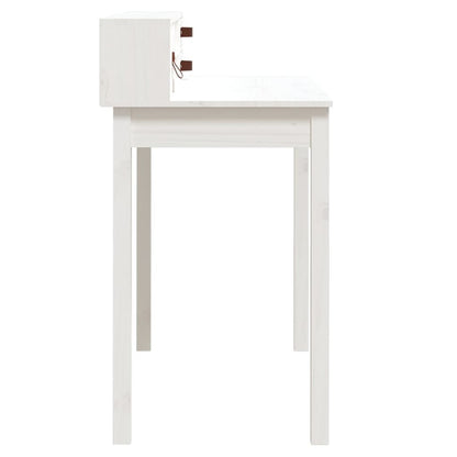 Escritorio De Madera Maciza De Pino 110X50X93 Cm