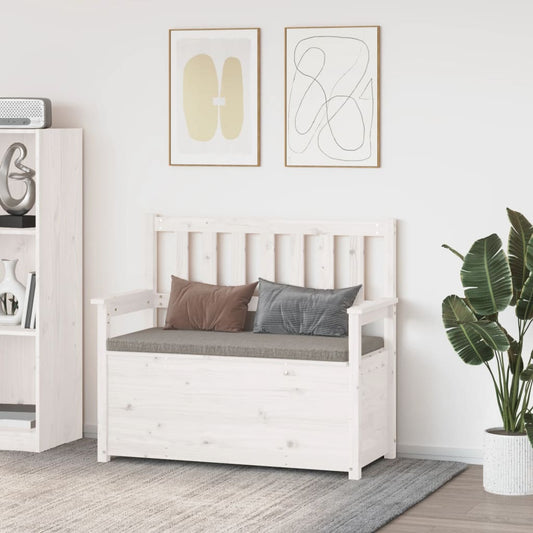 Banco De Madera Maciza De Pino 112,5X51,5X96,5 Cm