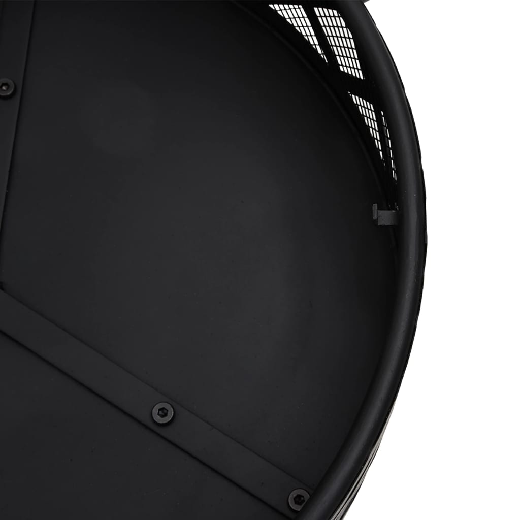 Brasero Con Atizador Acero Xxl 70 Cm