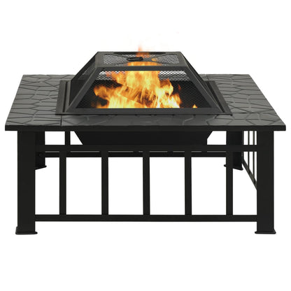 Brasero Con Atizador Acero 79X79X46,5 Cm
