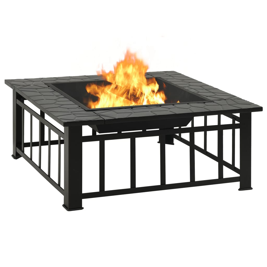 Brasero Con Atizador Acero 79X79X46,5 Cm