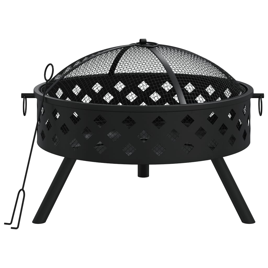 Brasero Con Atizador Acero Xxl 58 Cm