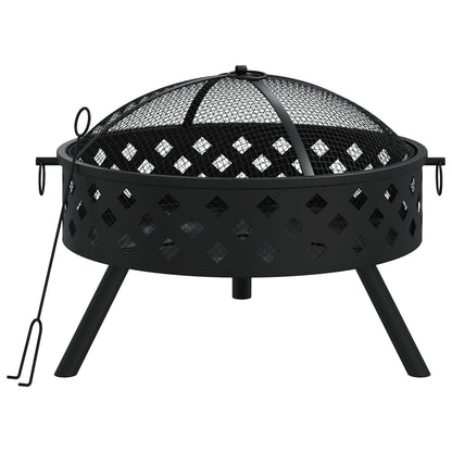 Brasero Con Atizador Acero Xxl 58 Cm