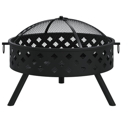 Brasero Con Atizador Acero Xxl 58 Cm