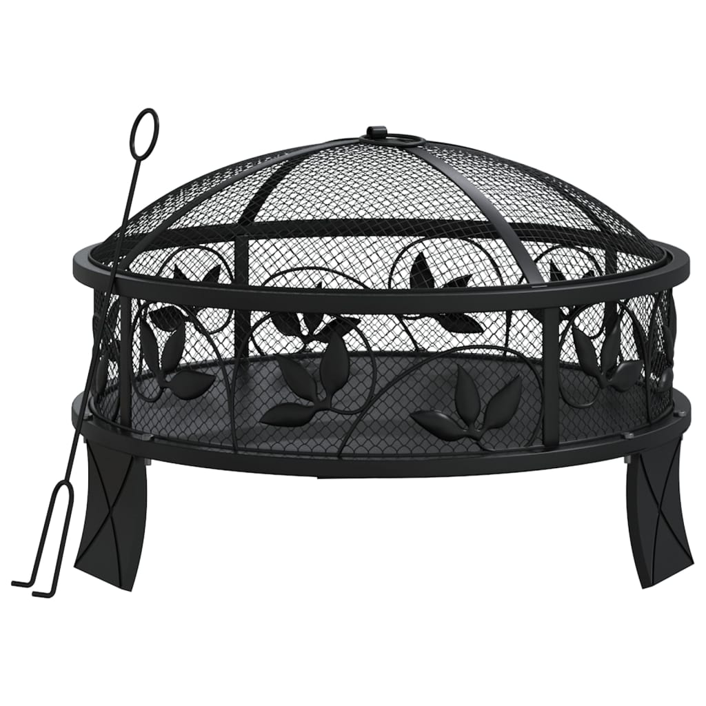 Brasero Con Atizador Acero Xxl 50 Cm