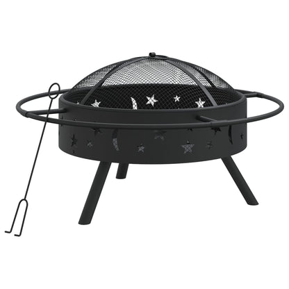 Brasero Con Atizador Acero Xxl 70 Cm