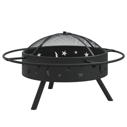 Brasero Con Atizador Acero Xxl 70 Cm