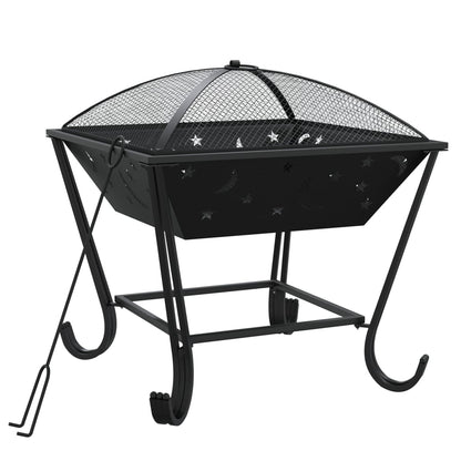 Brasero Con Atizador Acero Xxl 50 Cm