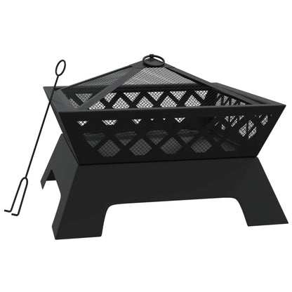 Brasero Con Atizador Acero Xxl 50 Cm