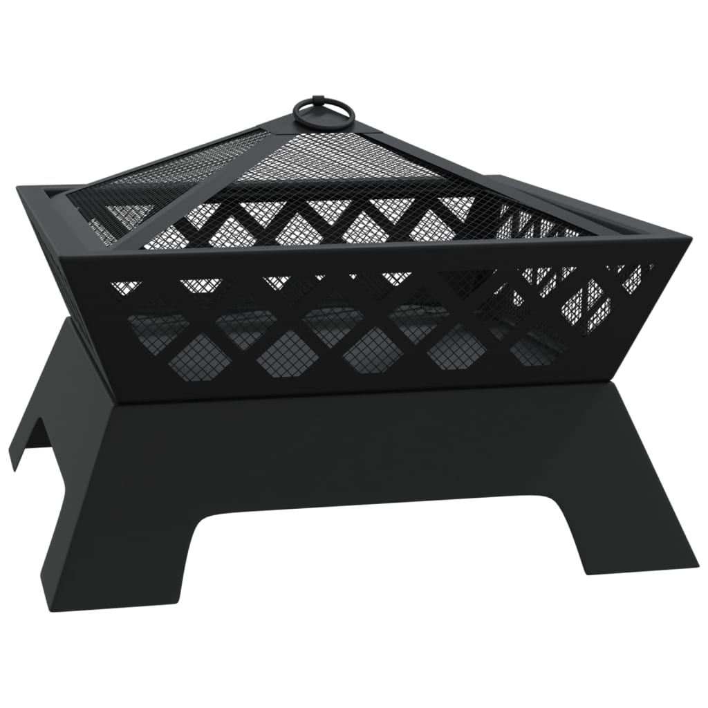 Brasero Con Atizador Acero Xxl 50 Cm