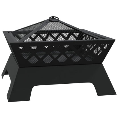 Brasero Con Atizador Acero Xxl 50 Cm