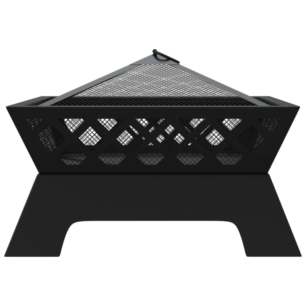 Brasero Con Atizador Acero Xxl 50 Cm