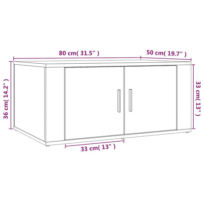Mesa De Centro Madera Contrachapada 80X50X36 Cm