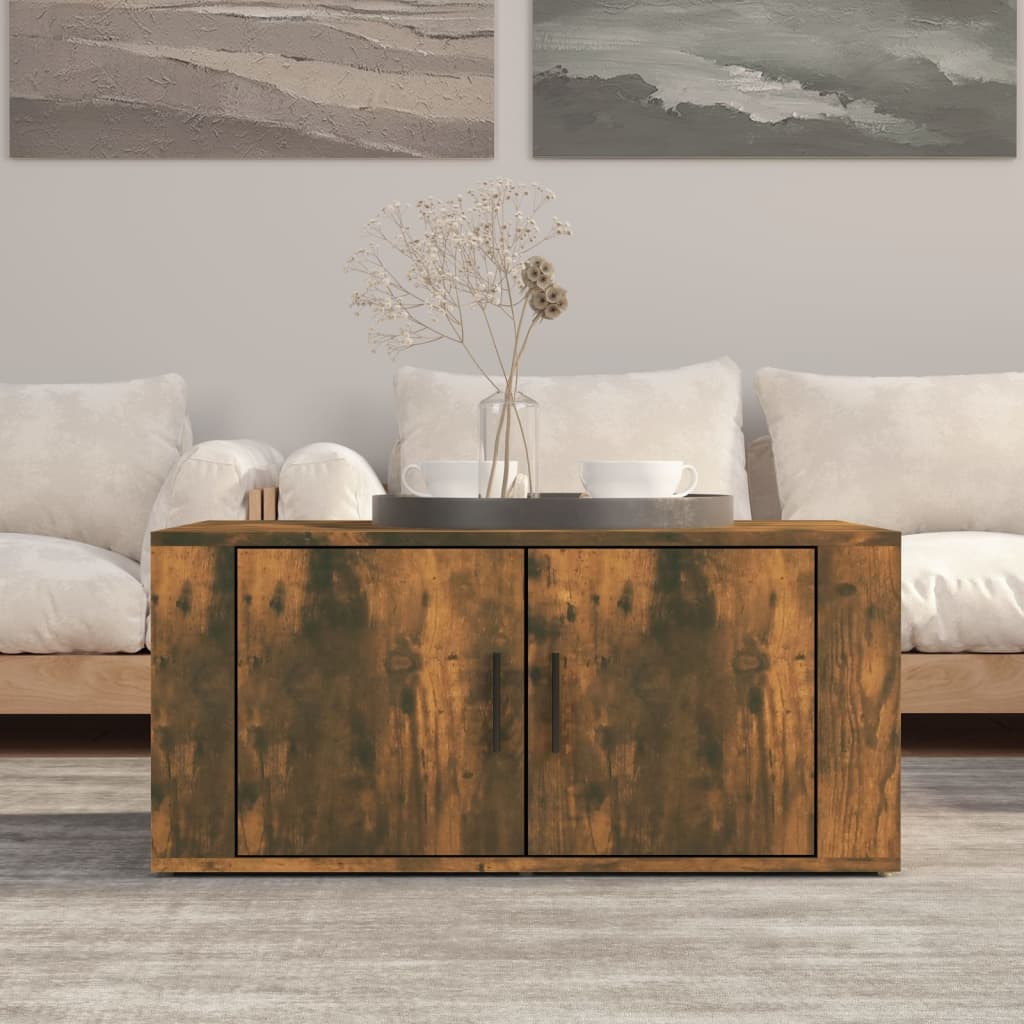 Mesa De Centro Madera Contrachapada 80X50X36 Cm